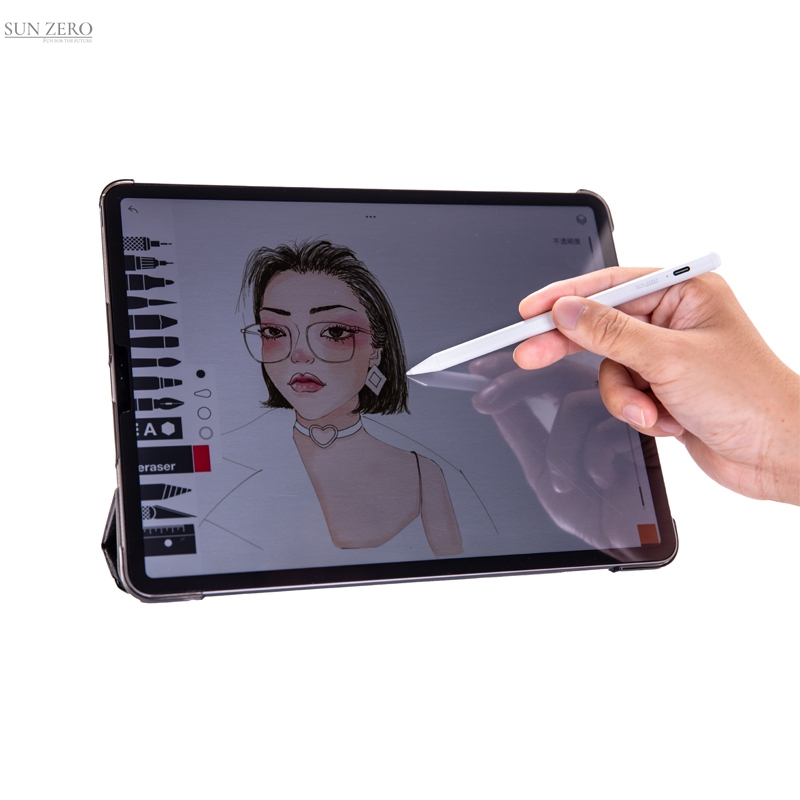 SUN ZERO Easy to Use Plam Rejection capacitance resistance accurate touch screen stylus pen stable tablet with pen stylus