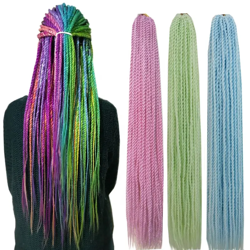 Mood Braids Crochet hair Extensions Thread Decorating Paper Change Mood hair Color Change With Sunlight Braiding Hair