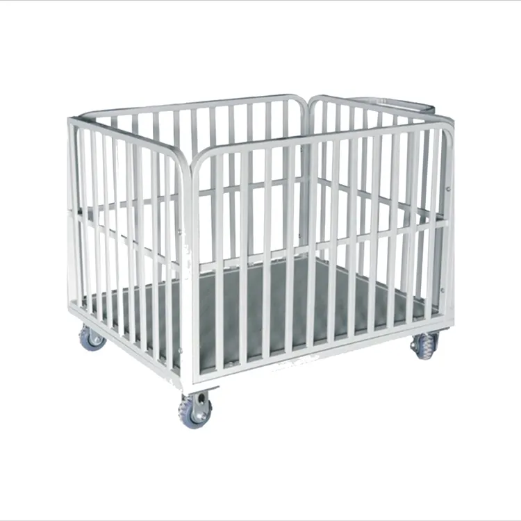 Factory Direct Sales Increase Efficiency Wire Mesh Roller Laundry Cage Trolley