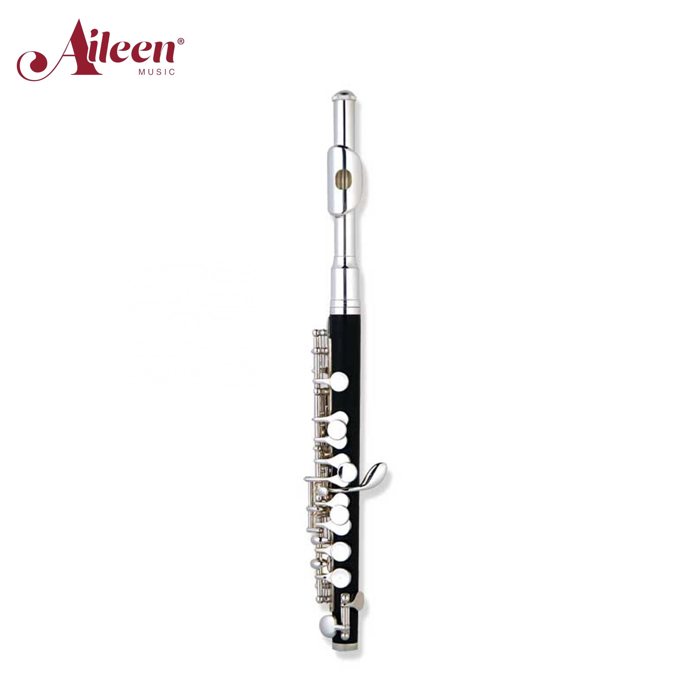 AileenMusic высококачественный ABS корпус из твердого серебра piccolo (PC-H6400S)