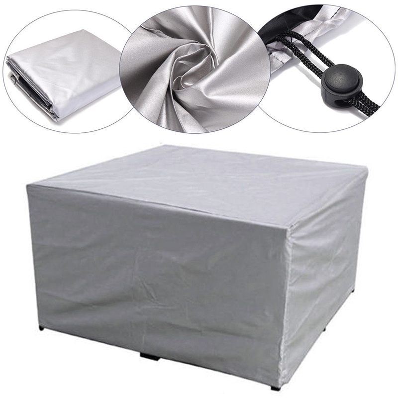 Silver Outdoor Garden Waterproof Furniture Cover Garden Table And Chair Dust Combination Table And Chair Cover