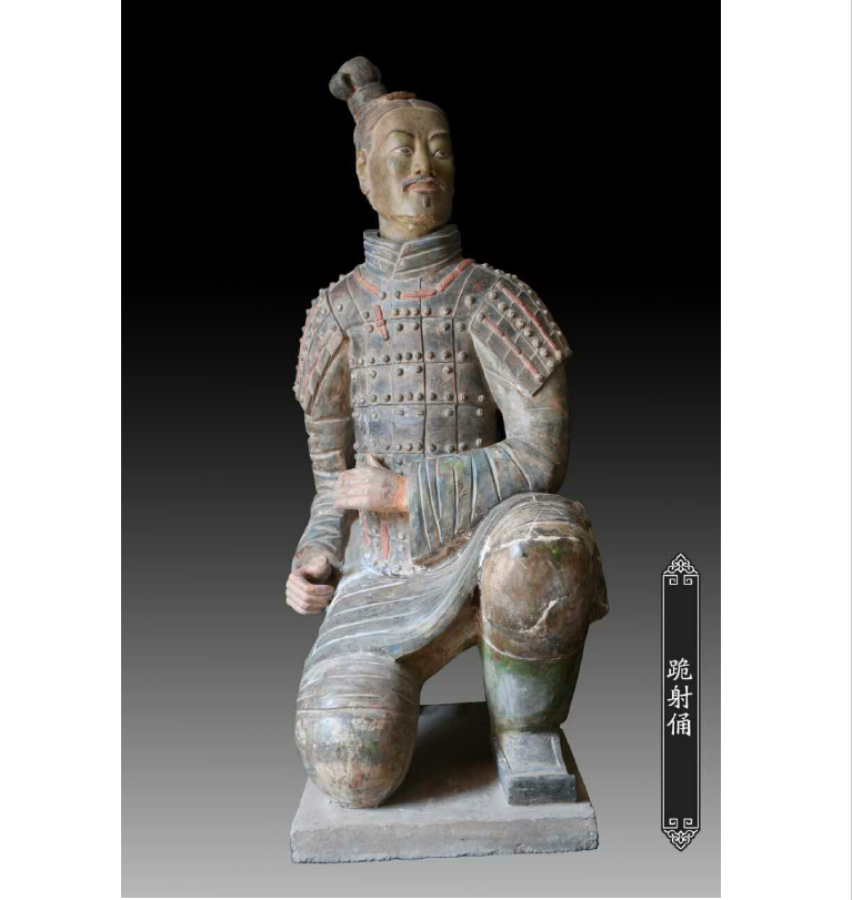 Xi'an терракотовый Воин на коленях аршер Скульптура солдата с деревянным корпусом упаковка коллекционная