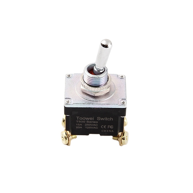 Сделано в Китае кулисный переключатель 15a 250v 20a 125v spst 3 pin Кнопка ВКЛ/вкл/выкл переключатель металла «летучая мышь»; Водонепроницаемые ботинки крышка тумблера s