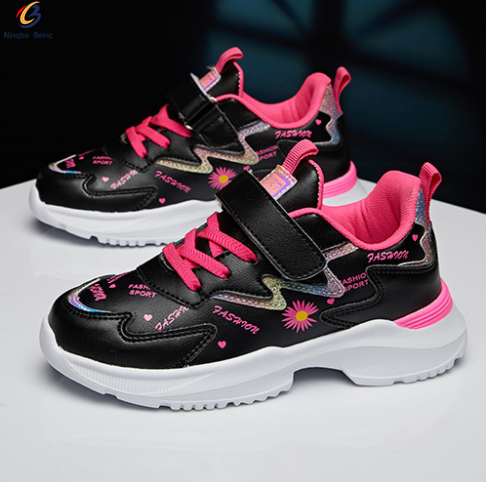 Wholesale good quality girls running shoes children's sports shoes kid shoe sneaker
