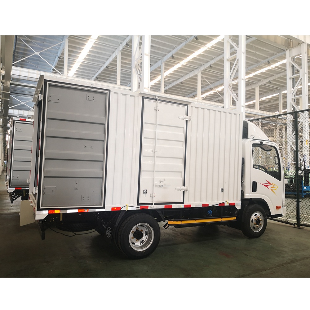 Custom dry cargo steel closed box truck body with good price