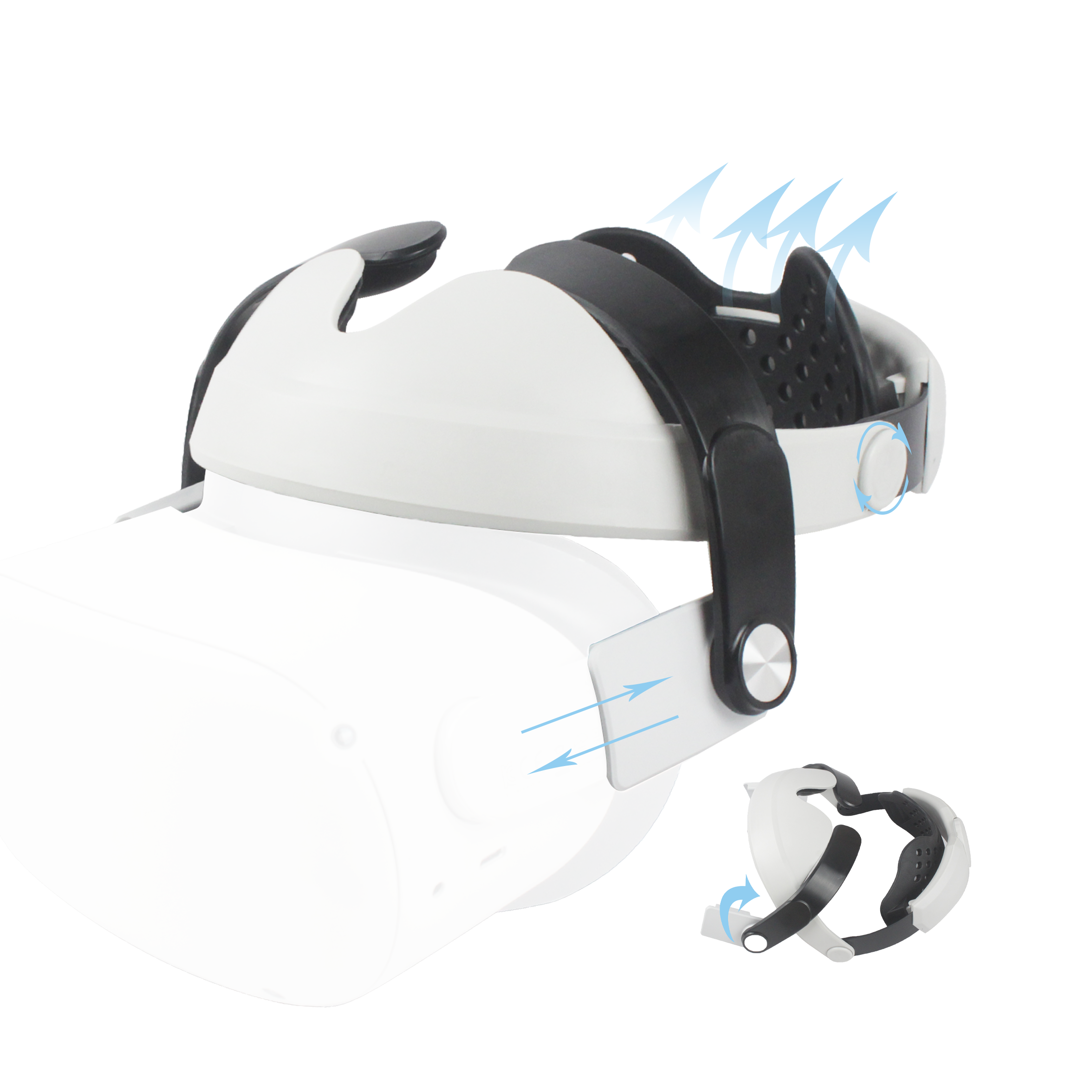 Suitable for Oculus Quest 2, replace the elite headband, reduce facial pressure and comfortable touch