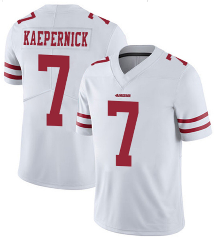 Мужские imwithkap Колин Kaepernick 7 наивысшего качества Американский футбол игроков клуба «Витаутас» черного и белого цвета, спортивная одежда детская одежда оптом