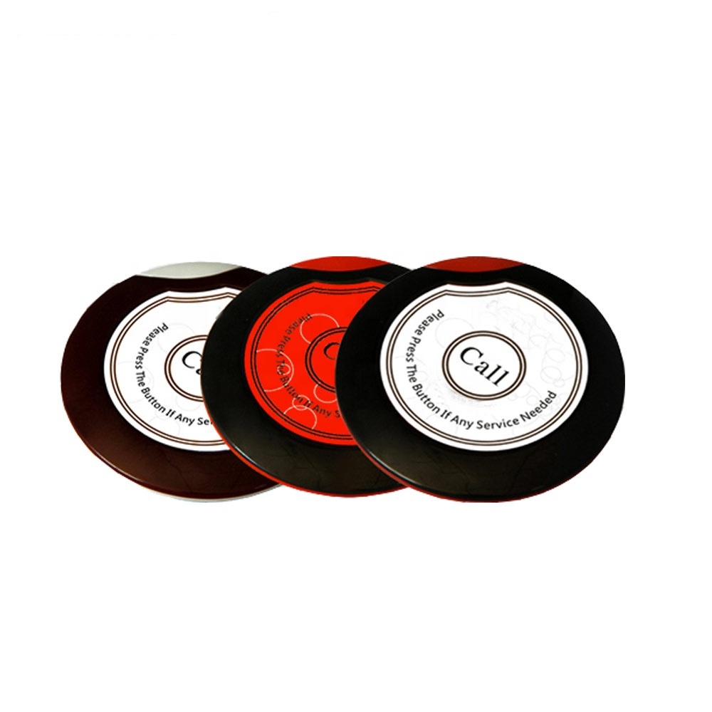 Super thin call button for KTV Club People Call Waiter Service Pager Buzzer Button