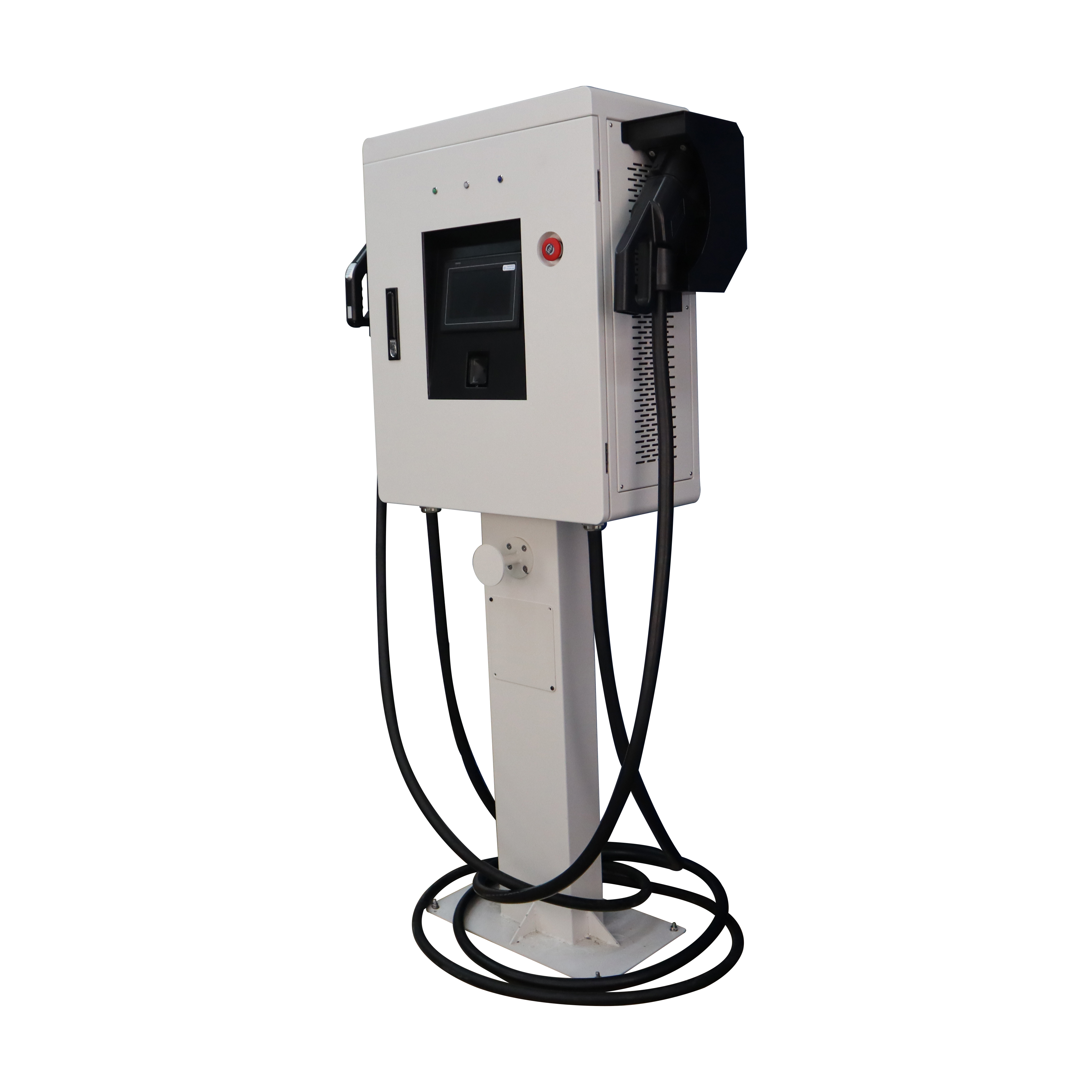 30kw DC charging Stations Wall Mounted EV Charger Wth CCS combo-2 CHAdeMO Plug AC Type 2 outlet
