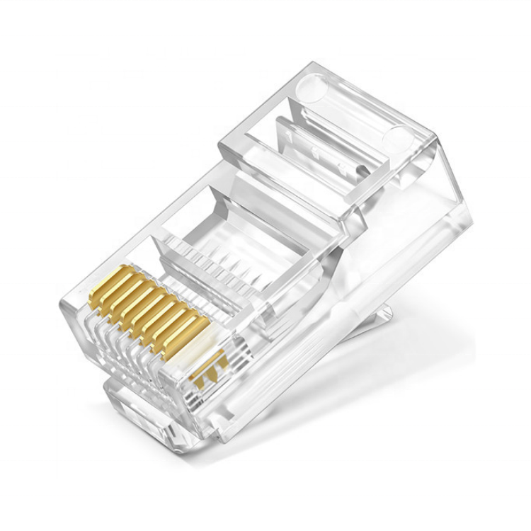 Oem Заводской прозрачный разъем кабеля Cat 5E Rj45 Cat6 для внутренней проводки