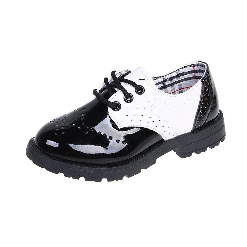 British School Sneakers Kids Children Casual back to School Shoes Black and White