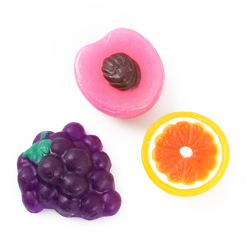 Handmade Natural Organic Fruit Shape Orange Peach Grape Lightening Whitening Bar Fruit Soap