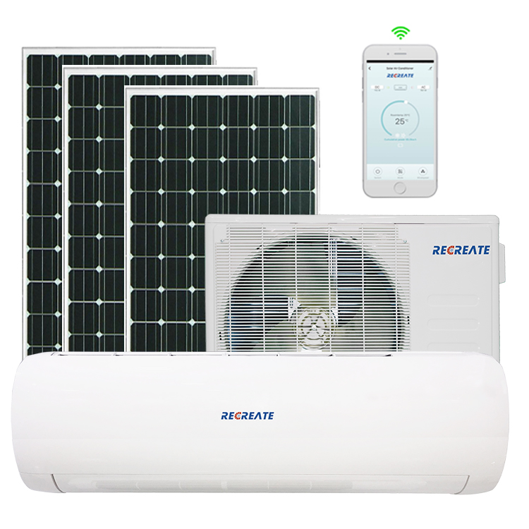 CE SASO 12000btu Split Air Conditioner Off Grid DC Cheap Electric Solar Power 1.5hp/1ton House Use