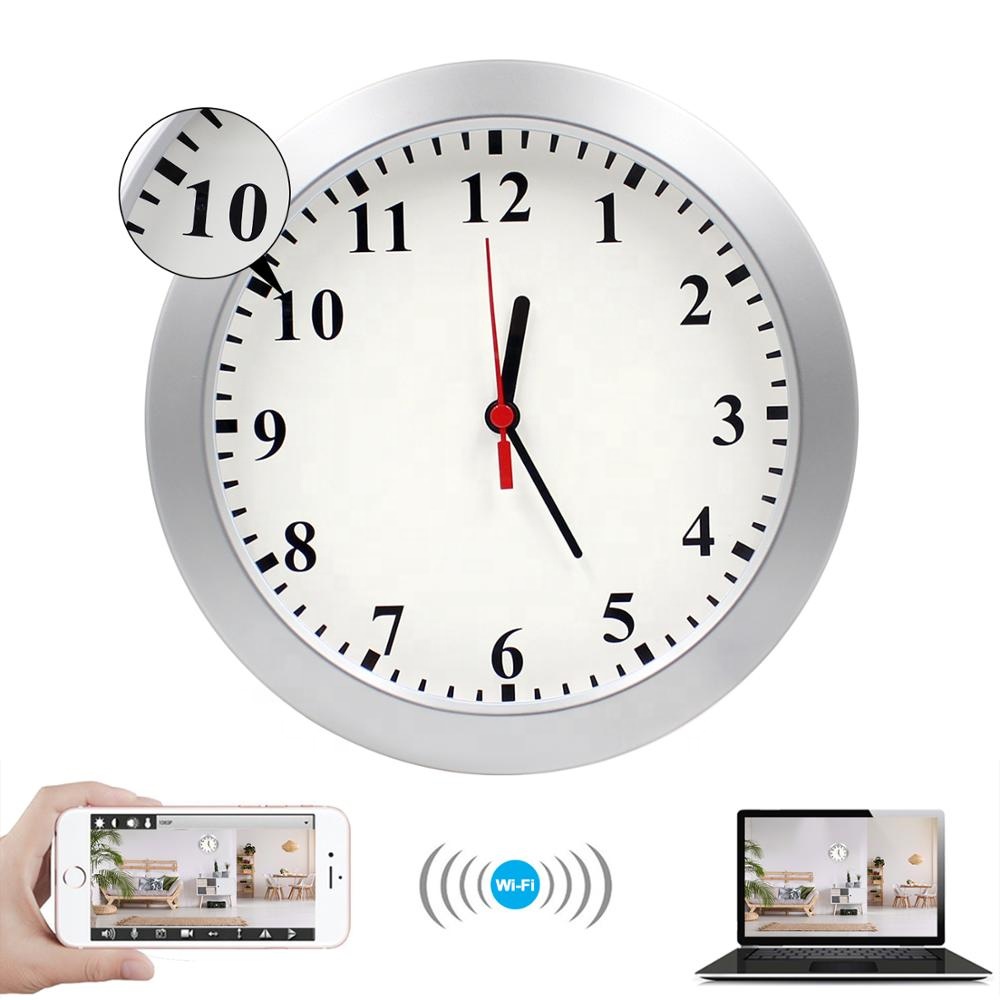 2021 Wifi Spy Wall Clock CCTV Camera 1080P 30fps 128GB Storage
