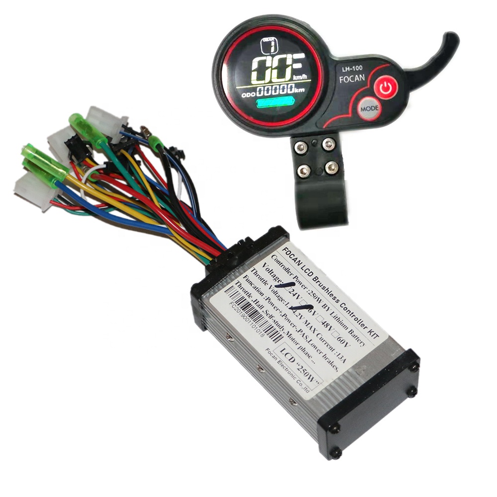 24V/36V/48V/60V скутер ЖК-дисплей дроссельная заслонка 2 в 1 спидометра панель управления для электрического велосипеда QS-S4 LH100