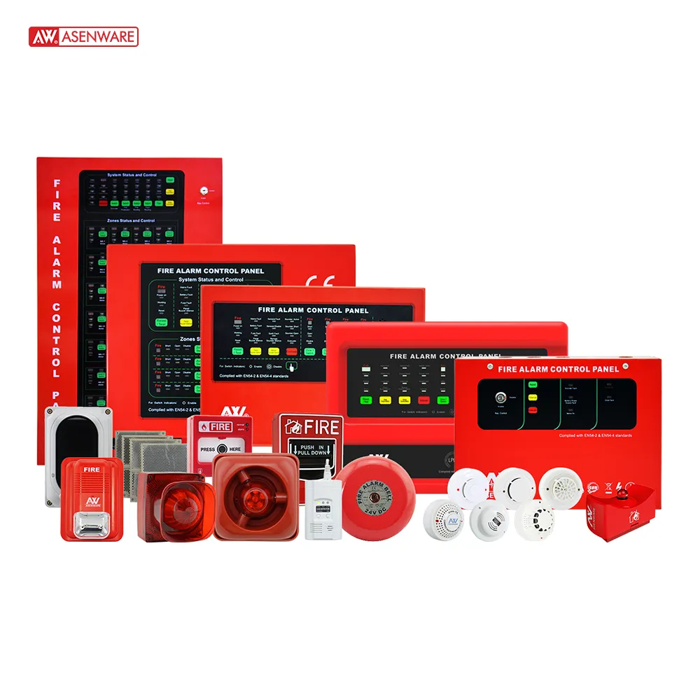 Metal and Plastic 4 zone 8 zone conventional alarm panel of fire control system security system