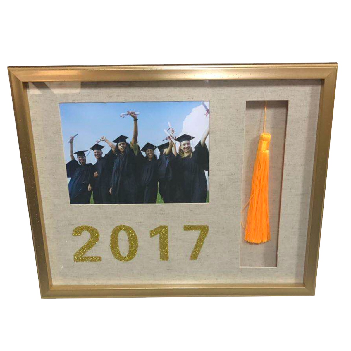 12*18 винтажный коллаж, многофункциональная рама для фотографий на выпускной, с кисточками, украшением и бархатной матовой панелью для защиты фотографий