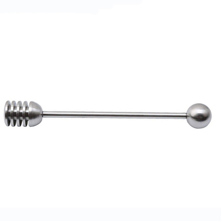 Bestlife Honey Spoon 304 Stainless Steel Wand for Honey Pot Jar Containers Honey and Syrup Dipper Stick