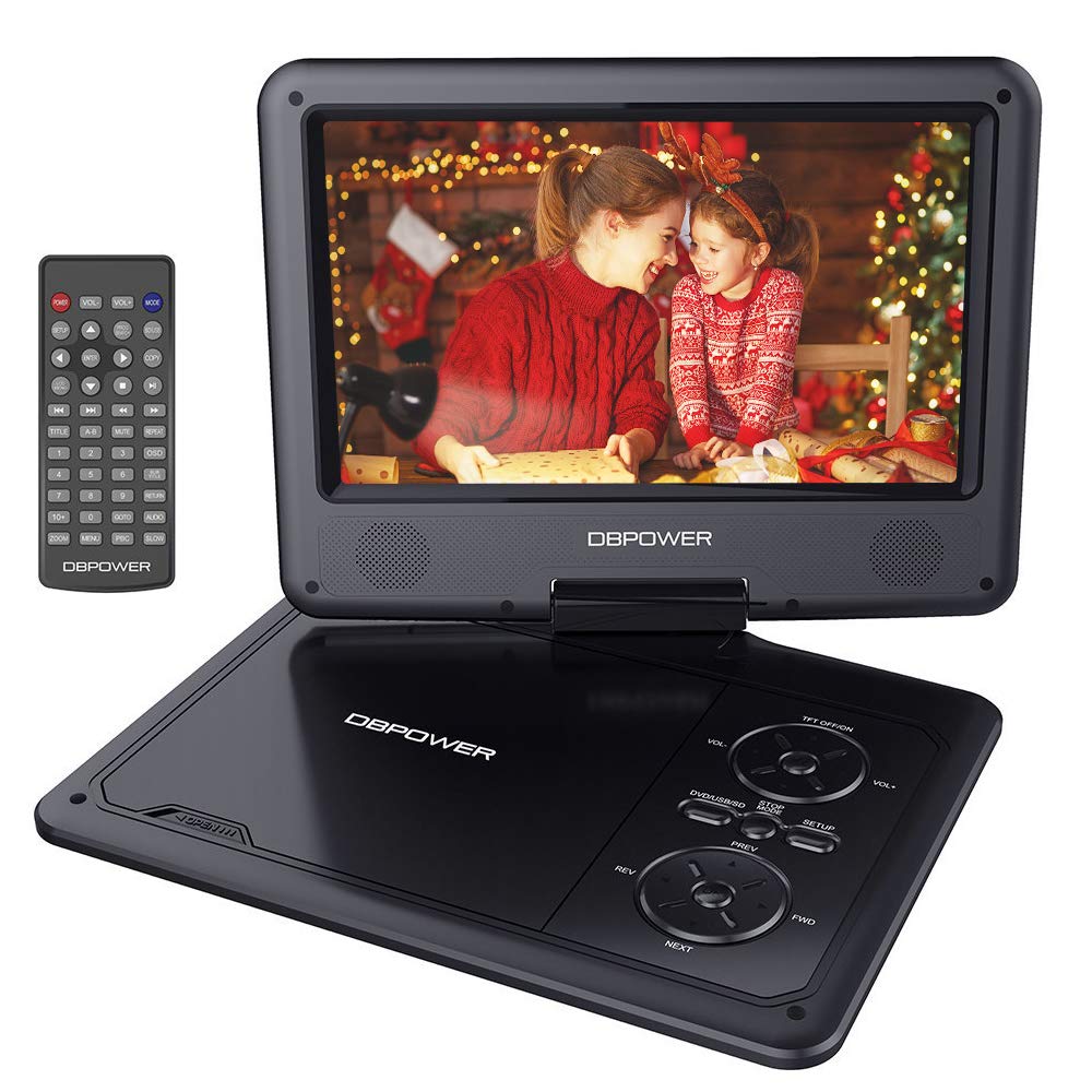 DBPOWER 9 дюймов HD поворотный экран цены портативный Телевизор CD и DVD плеер