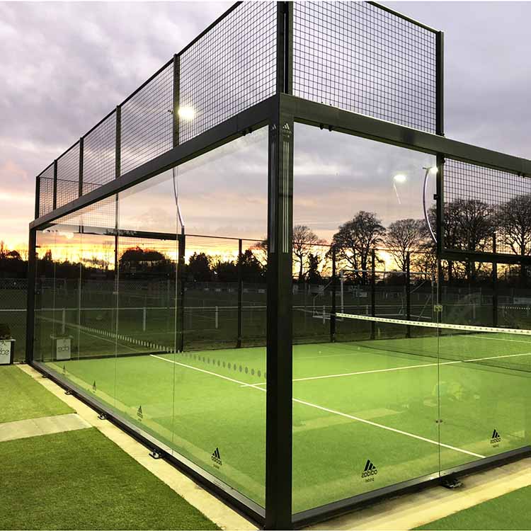Полный набор Открытый 12 мм закаленное стекло панорамный padel Теннисный корт настенное строительство стоимость Производителя