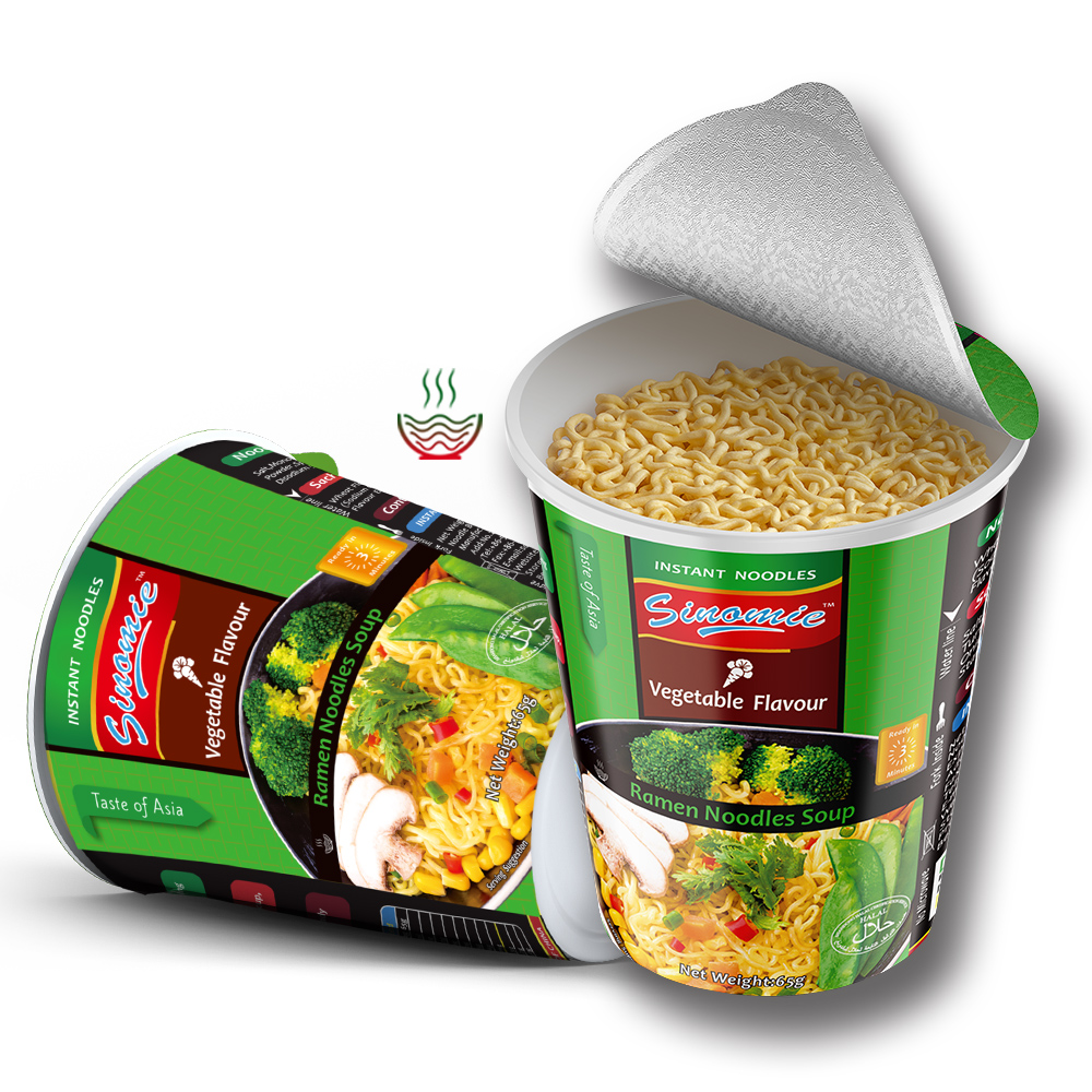 Оптовая продажа продукт с самым лучшим ценой растительного вкус чашки лапши быстрого приготовления