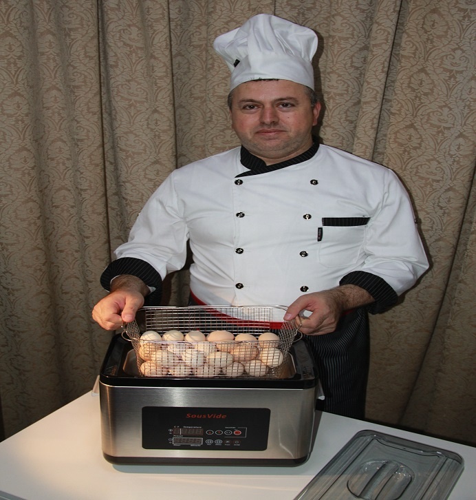 Все резервуары с равномерным подогревом точная температура Sous Vide готовка идеальное питание сохранено 6л SUS304 водяная Ванна наполовину вареная яичная плита