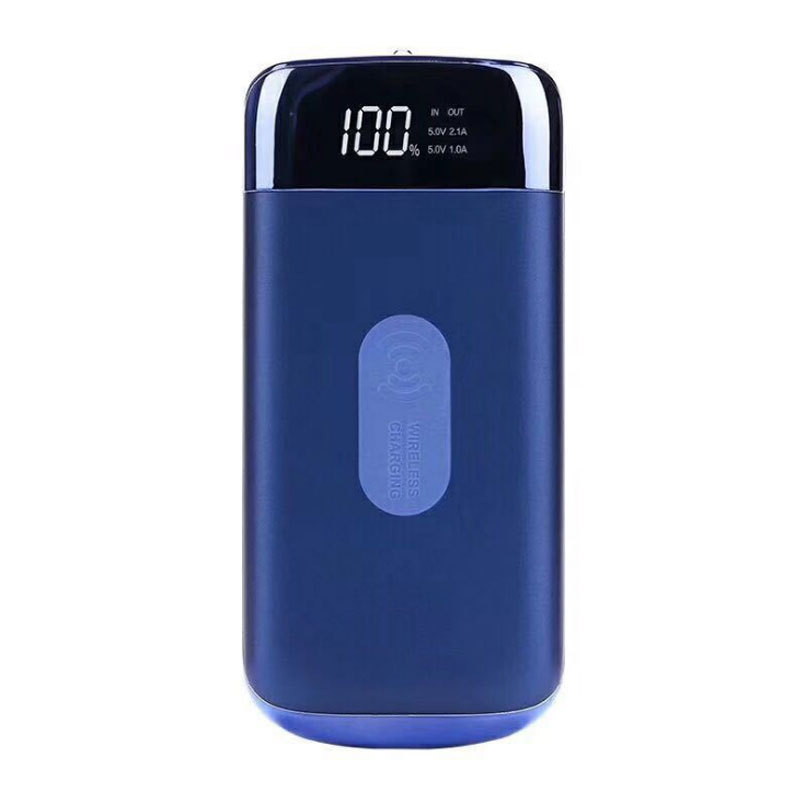 Wholesale 10000mah mobile battery powerbank wireless charger fast charge customize logo Metal power bank for mobile phone
