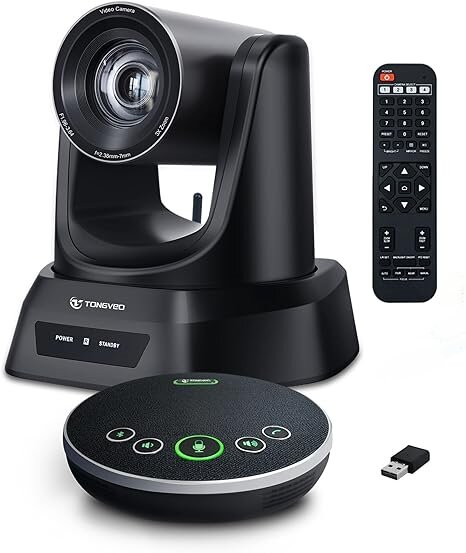 12X PTZ camera 4k USB HDM1 and wireless speakerphone Conference Video Camera System Bundle