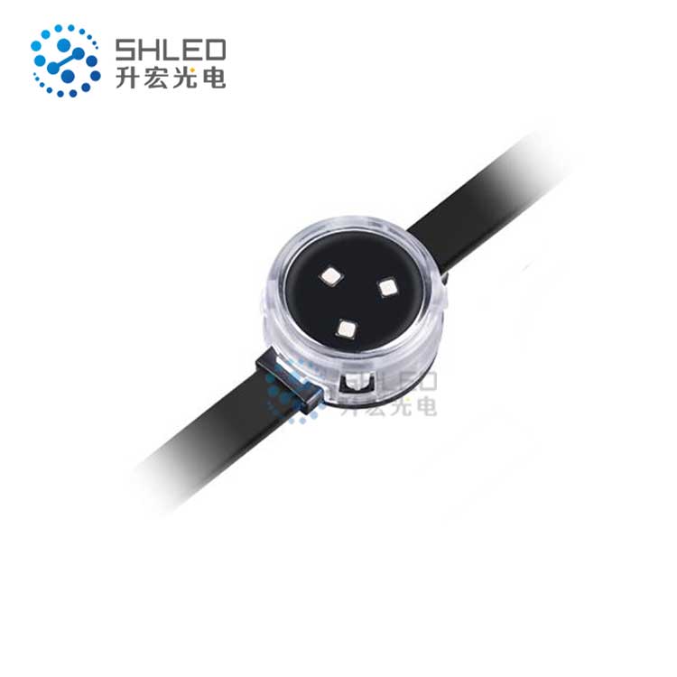 Водонепроницаемые умные точка DMX сетью 12V IP68 33 мм RGB адресуемых наружный полноцветный светодиодный пиксель точечный для освещения фасада