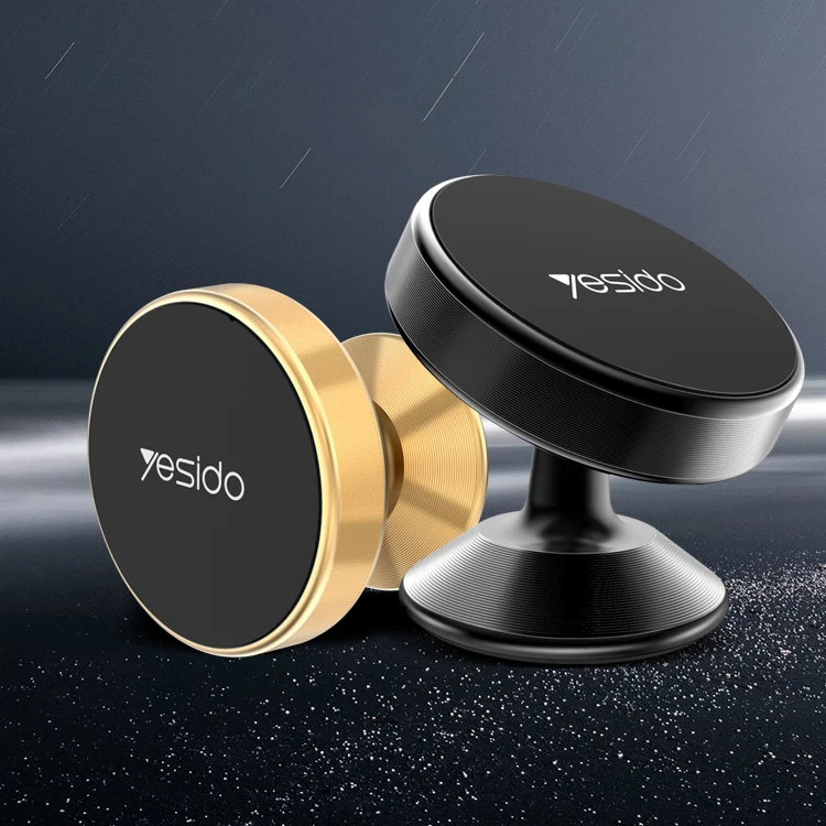 Yesido 360 градусов Регулируемая подставка для мобильного телефона Универсальный мини магнитный держатель для мобильного телефона для автомобиля