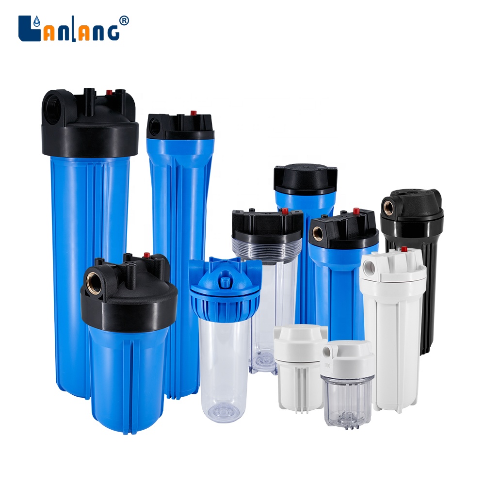 Lanlang высокое качество OEM 5 ''10" 20 дюймов микрон большой синий корпус фильтра бытовой Очиститель фильтр для воды корпус