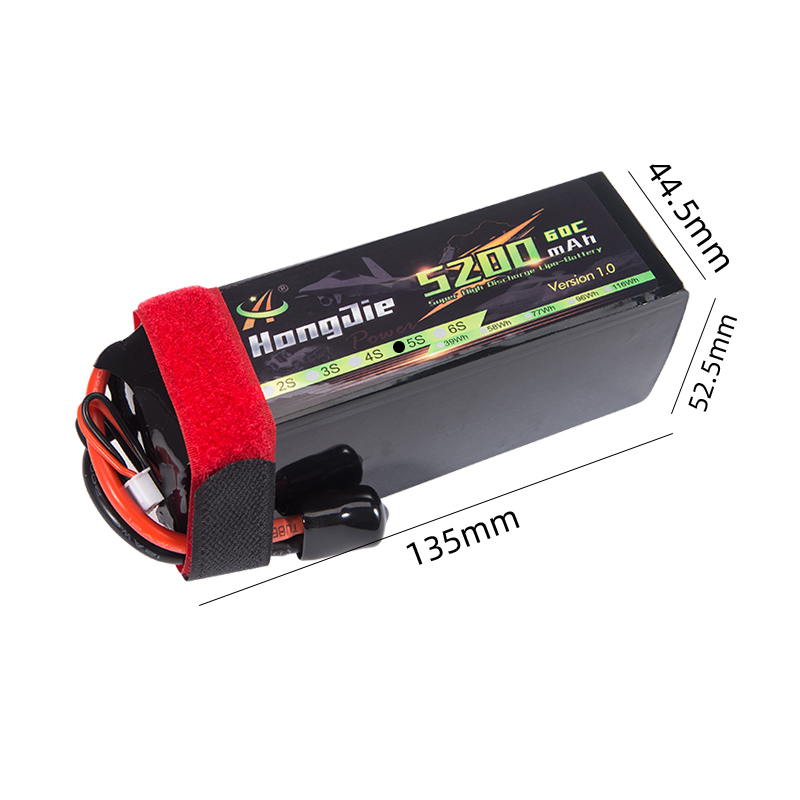 Factory Polymer 18.5V 1043125 5200mAh 5S 60C car truck battery lithium ion rechargeable other batteries