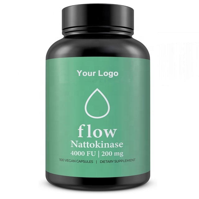 OEM Nattokinase 200mg 4000 FU | 100 Vegan Capsules | Pure, Natural Blood Thinner & Blood Flow Supplement