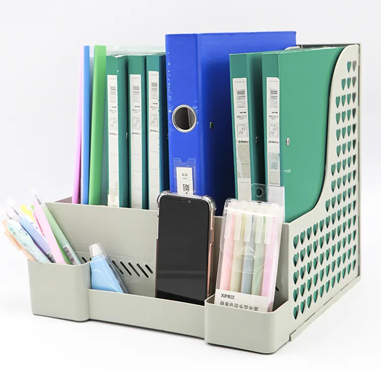 Plastic Expanding File Folder Desk Organizer Wholesale Office Stationery Supplies Office metal wire mesh file tray