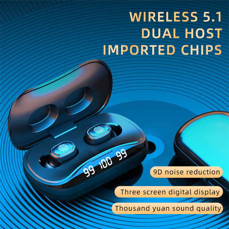 TWS BT 5,1 беспроводные наушники 9D шумоподавление стерео наушники спортивные IPX5 водонепроницаемые наушники со светодиодным цифровым дисплеем