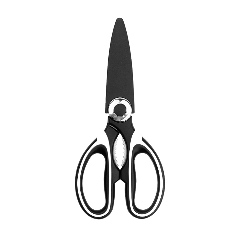 Kitchen Shears with Blade Cover, Stainless Steel Scissors for Herbs, Chicken, Meat & Vegetables, 2 colors