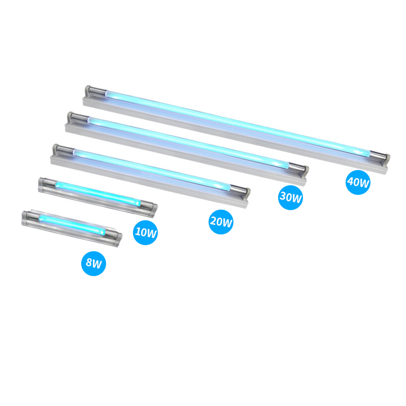 220V/110V 6W 8W 10W UVC 185nm 254nm T8 Quartz Tube Bactericidal Bracket T5 Disinfect UV Sterilize Germicidal Ultraviolet Lamp
