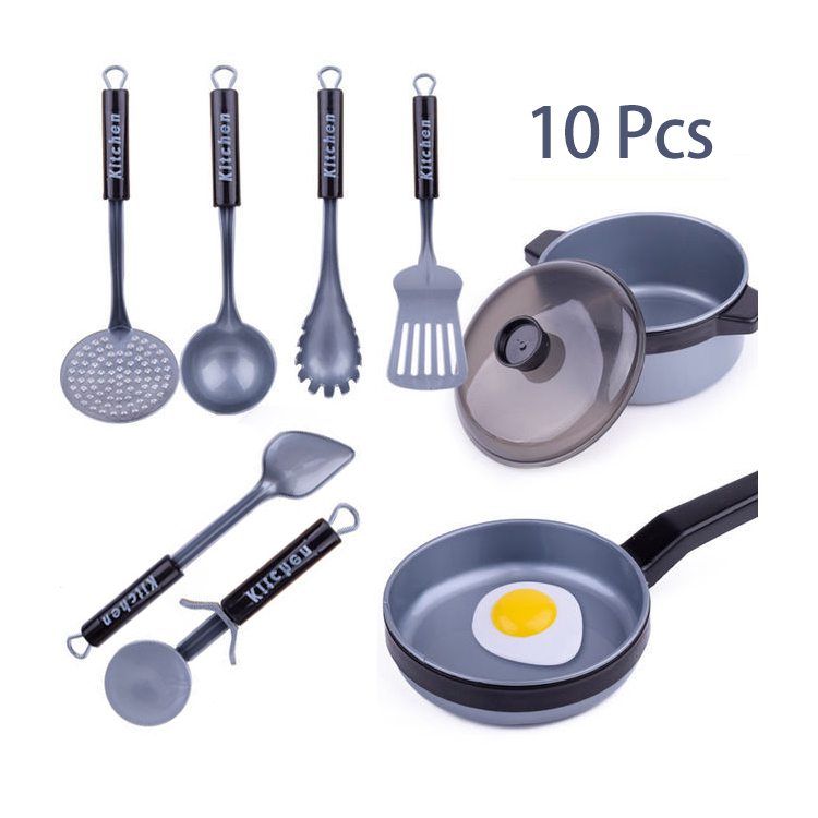 10 шт. Amazon, Лидер продаж, игрушки для готовки, кухонные игрушки и здоровые ножи для резки овощей, разделочные доски, посуда, игрушки, кухонные приборы