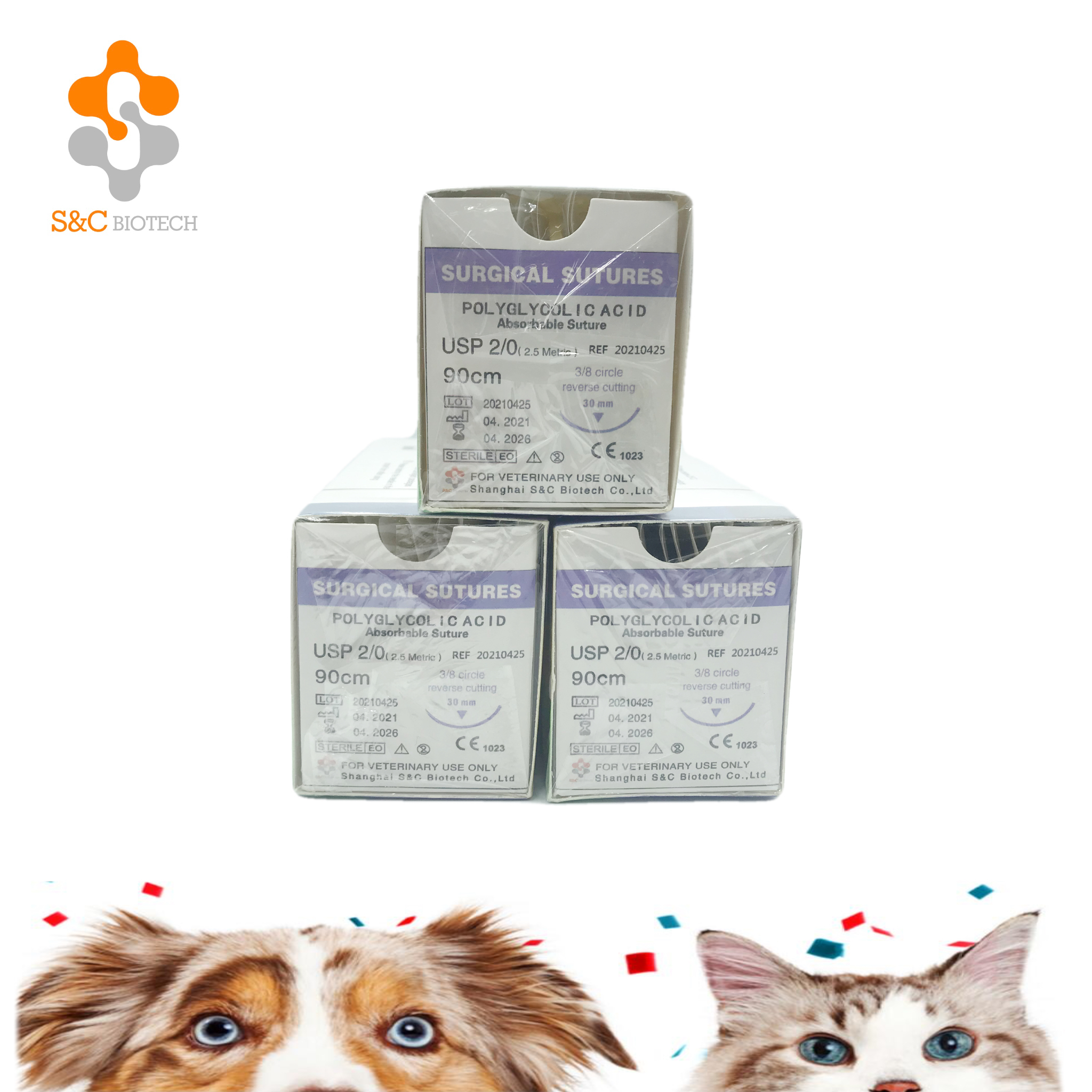 Good quality Medical disposable absorbable Polyglactin machine manufacturer Chromic catgut surgical suture thread