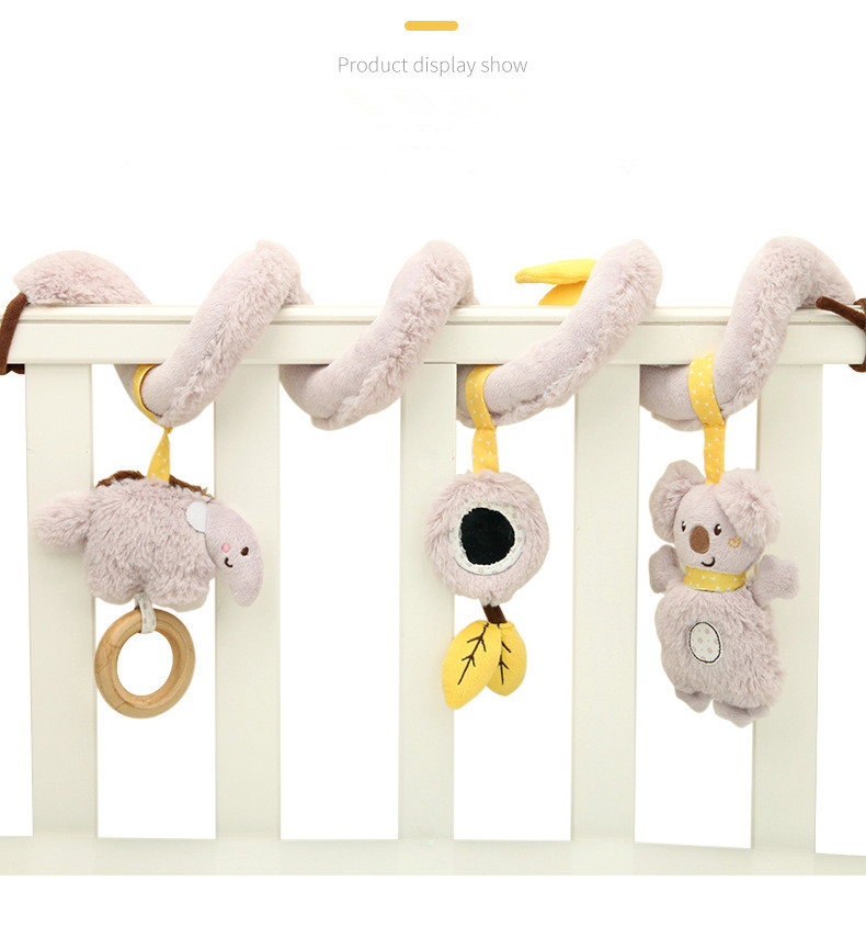 Customizable Cute And Comfortable Wood Ring With Mirror Music Box And Bb Ring Sound Paper Cute Koala Bed Round Toy