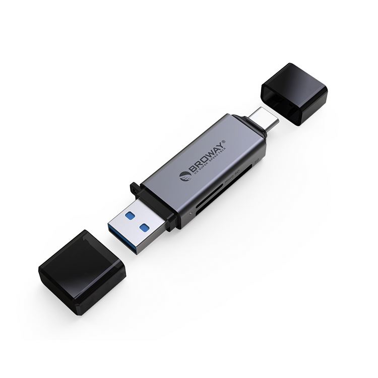 Pulwtop OEM ODM Usb 30 Type C микро кард-ридер телефон ПК мини Sd мульти портативный USBC кард-ридер UsbA