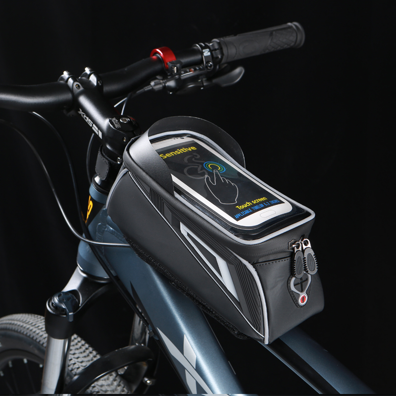 2021 New Design Cycling Frame Front 8.0 Phone Case Rainproof Touch Screen Bicycle Front Bag for bicycle bags & boxes