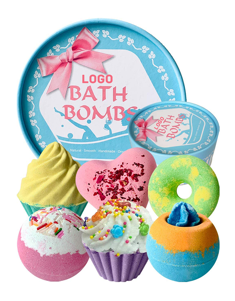 Hot Selling Hotel Homestay Home Multiple Odors Colorful Cute Donuts Cupcake Bath Bomb Set