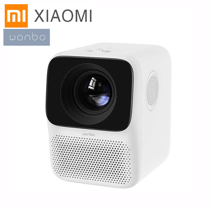 Xiaomi Wanbo T2 Бесплатная ЖК-проектор 480P Вертикальная коррекция трапецеидальных искажений портативный мини проектор для домашнего кинотеатра портативный проектор