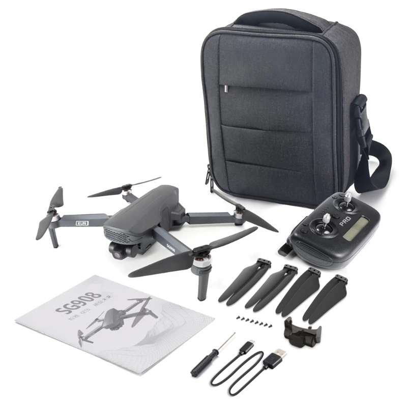 SG908 4K Profesional GPS RC Дроны с HD камера бесщеточный мотор, Follow Me (следуй за мной) FPV складного квадрокоптера VS FIMI SG907 SG108 Drone