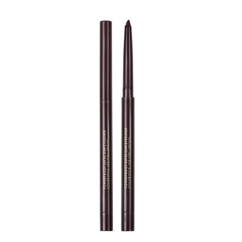 Factory OEM Eye Makeup Long Lasting Smudgeproof Waterproof Matte Black Brown Coffee Glue Gel Eye Liner Pencil