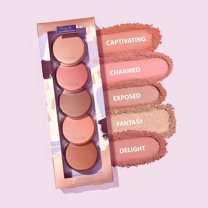 OEM/ODM Small Moq High Quality Travel-size Mineral Pigments Pressed Powder Formula Waterproof Mini Blush Cheek Set