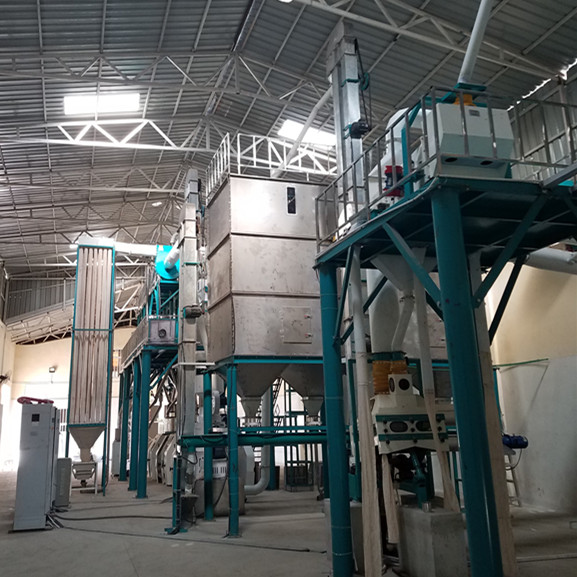 European standard 50t/24h maize mill maize flour making plant for Angola