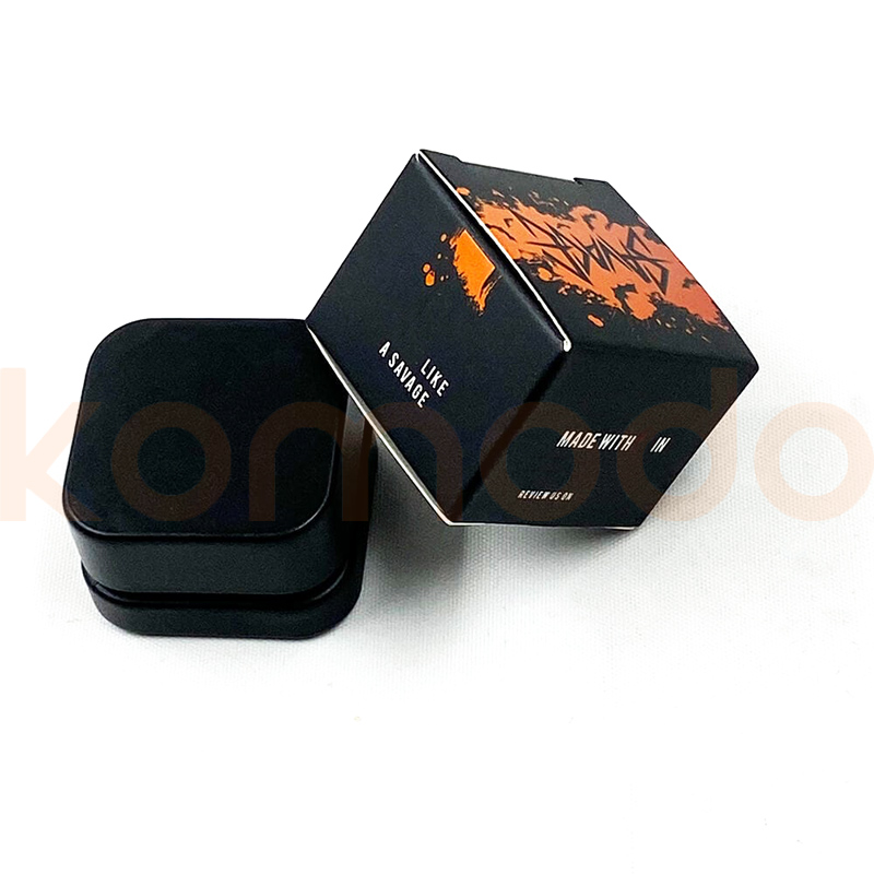 Luxury Concentrate Wax Container Glass Bottle Jar Packaging Paper Boxes with Foam Insert