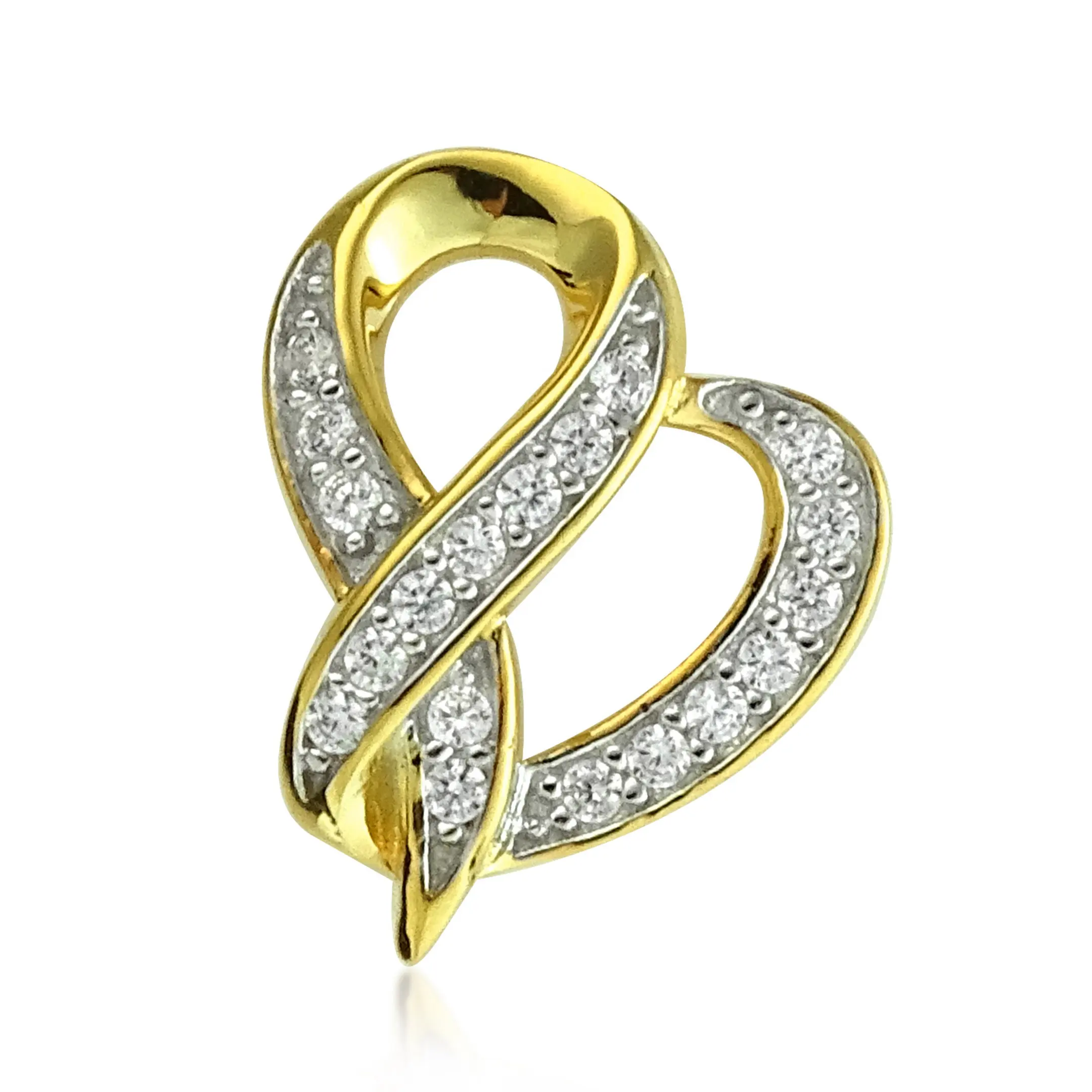 Brand 14K Gold Wholesale Heart Pendant Jewelry Women's 18K
